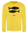 Sweatshirt Pisces black yellow фото