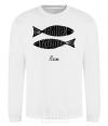 Sweatshirt Pisces black White фото