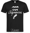 Men's T-Shirt Aquarius white black фото