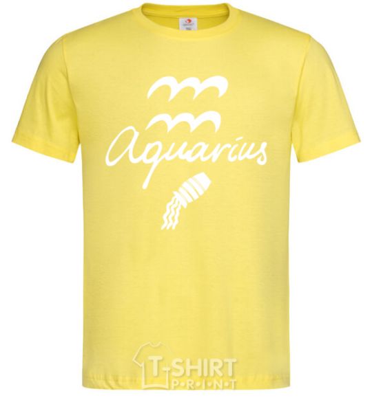 Men's T-Shirt Aquarius white cornsilk фото