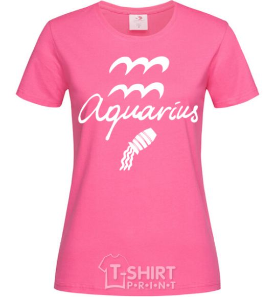 Women's T-shirt Aquarius white heliconia фото