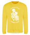 Sweatshirt Everything sucks exept you yellow фото