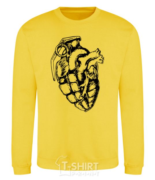 Sweatshirt Bomb heart yellow фото