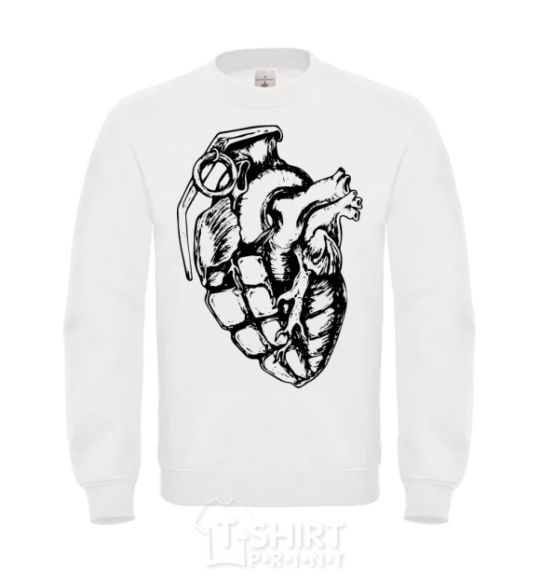 Sweatshirt Bomb heart White фото