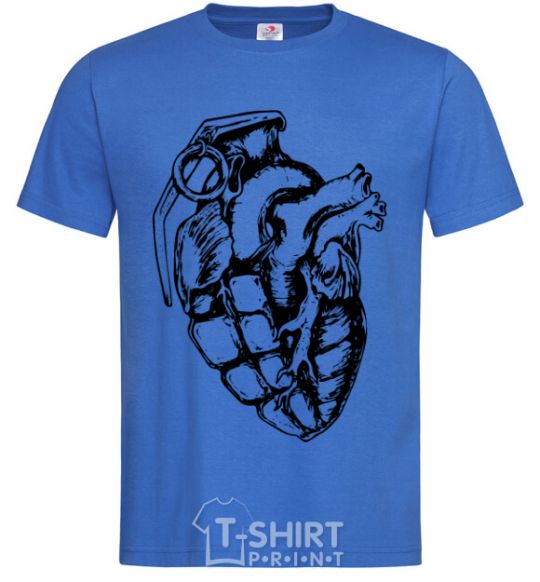 Мужская футболка Bomb heart Ярко-синий фото