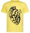 Мужская футболка Bomb heart Лимонный фото