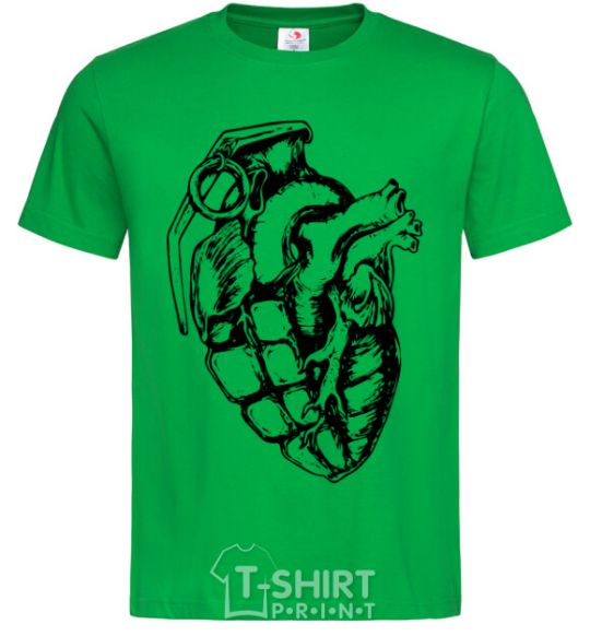 Мужская футболка Bomb heart Зеленый фото