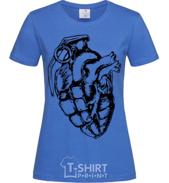 Женская футболка Bomb heart Ярко-синий фото