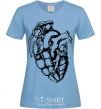Женская футболка Bomb heart Голубой фото