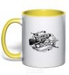 Mug with a colored handle Nimbus 2000 yellow фото