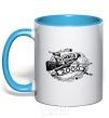 Mug with a colored handle Nimbus 2000 sky-blue фото