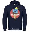 Men`s hoodie Ice scream red navy-blue фото