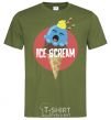 Men's T-Shirt Ice scream red millennial-khaki фото