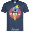 Мужская футболка Ice scream red Темно-синий фото