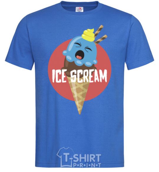 Men's T-Shirt Ice scream red royal-blue фото