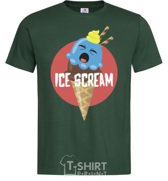 Мужская футболка Ice scream red Темно-зеленый фото
