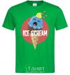 Мужская футболка Ice scream red Зеленый фото