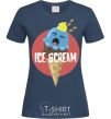 Женская футболка Ice scream red Темно-синий фото