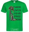 Men's T-Shirt Their lives your freedom kelly-green фото