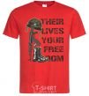 Men's T-Shirt Their lives your freedom red фото