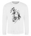 Sweatshirt Cossack with a saber White фото