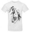 Men's T-Shirt Cossack with a saber White фото
