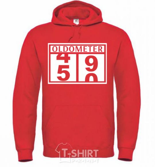 Men`s hoodie Oldometer bright-red фото