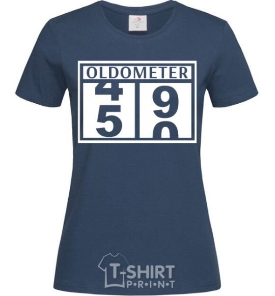 Women's T-shirt Oldometer navy-blue фото