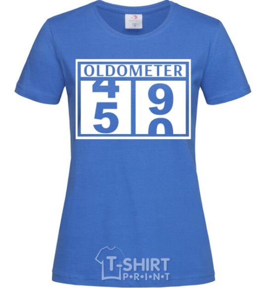 Женская футболка Oldometer Ярко-синий фото
