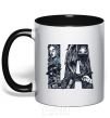 Mug with a colored handle LA girls black фото