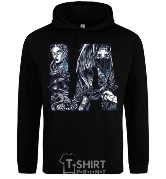 Men`s hoodie LA girls black фото