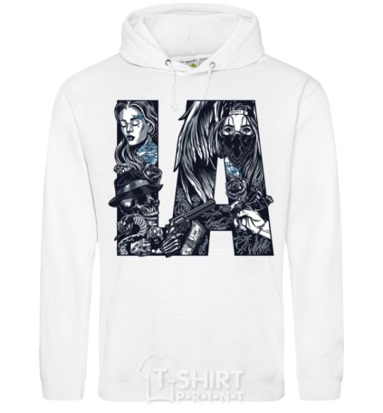 Men`s hoodie LA girls White фото