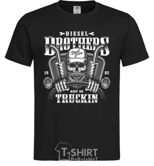 Men's T-Shirt Diesel brothers black фото