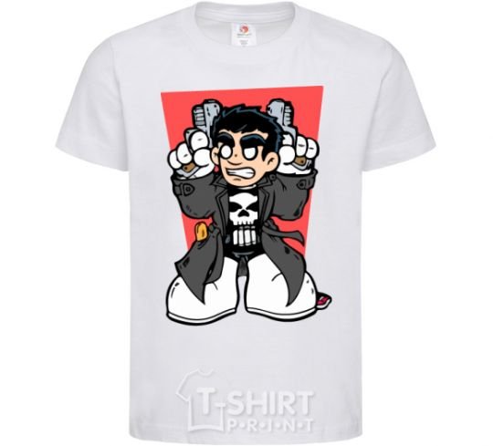 Детская футболка Punisher grafity Белый фото