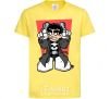 Kids T-shirt Punisher grafity cornsilk фото