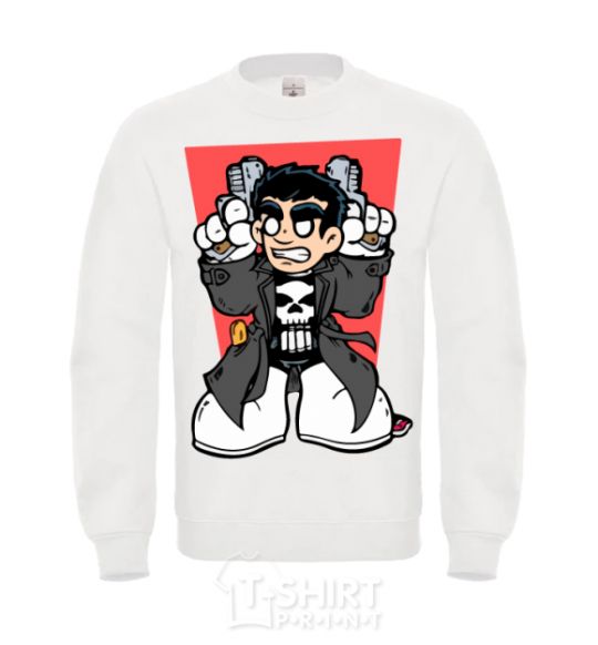 Sweatshirt Punisher grafity White фото