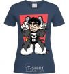 Women's T-shirt Punisher grafity navy-blue фото