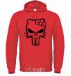 Men`s hoodie Hello kitty Punisher bright-red фото