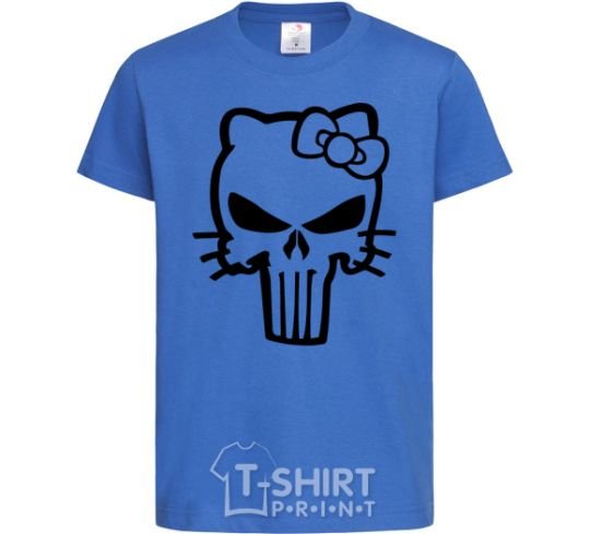 Kids T-shirt Hello kitty Punisher royal-blue фото