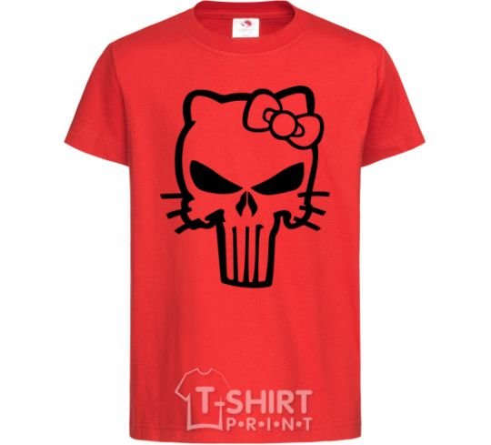 Kids T-shirt Hello kitty Punisher red фото