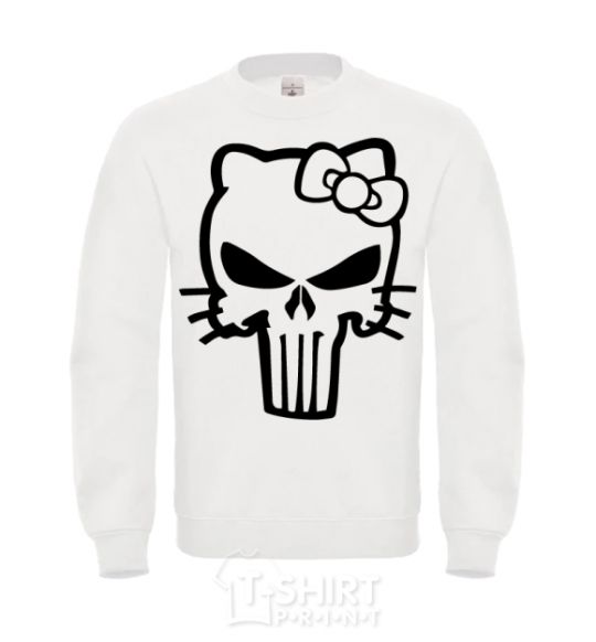 Свитшот Hello kitty Punisher Белый фото