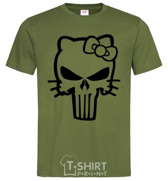 Men's T-Shirt Hello kitty Punisher millennial-khaki фото