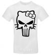 Men's T-Shirt Hello kitty Punisher White фото