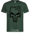 Men's T-Shirt Hello kitty Punisher bottle-green фото