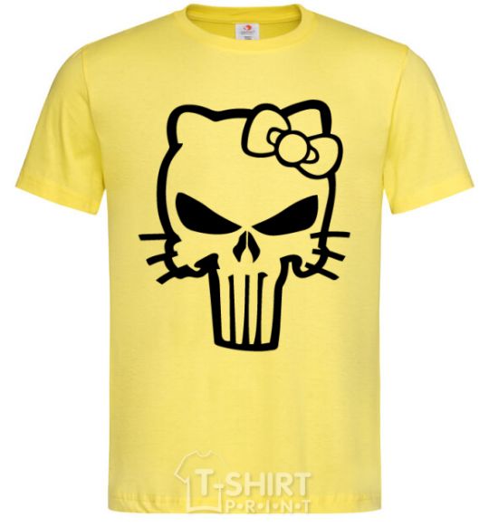Men's T-Shirt Hello kitty Punisher cornsilk фото