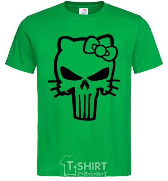 Men's T-Shirt Hello kitty Punisher kelly-green фото