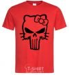 Men's T-Shirt Hello kitty Punisher red фото
