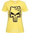 Women's T-shirt Hello kitty Punisher cornsilk фото