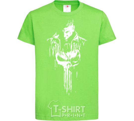 Kids T-shirt Punisher white orchid-green фото