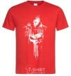 Men's T-Shirt Punisher white red фото